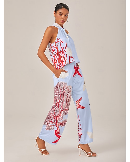 Femmes Surplis Vacances Bleu S M L