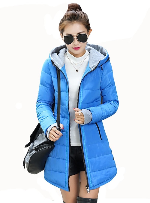 Ladies Plus Size Thick Coat with Hood & Insert Jacket