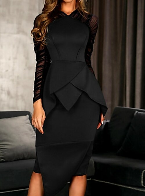 classy black dress for funeral