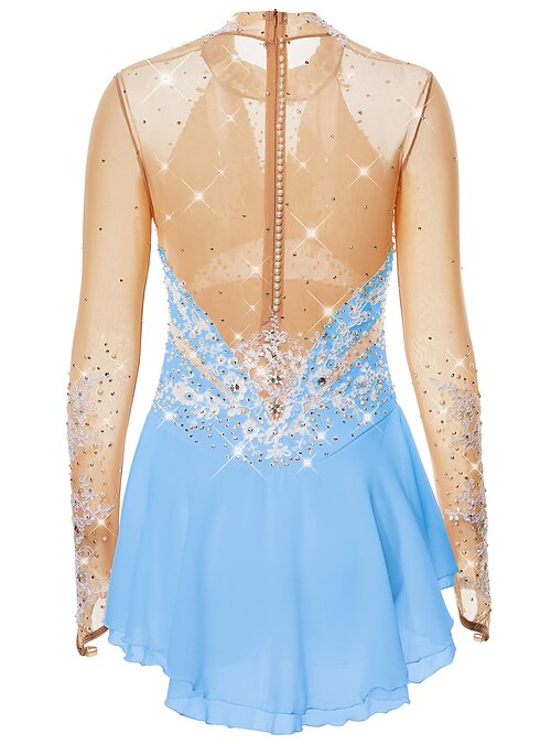 slim fit dress slacks Fully Customized Figure Skating Dress: Production – Skating Spirit main image 1