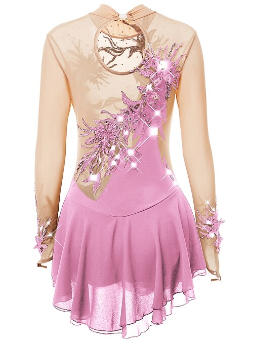 Figure Skating Dress Women's Girls' Ice Skating Dress Outfits Light Purple Yan pink Violet Spandex High Elasticity Practice Skating Wear Handmade Fashion Long Sleeve Ice Skating Winter Sports Figure 2026 - CAD $235.99 Figure Skating Dress Women's Girls' Ice Skating Dress Outfits Light Purple Yan pink Violet Spandex High Elasticity Practice Skating Wear Handmade Fashion Long Sleeve Ice Skating Winter Sports Figure 2026 - CAD $235.99