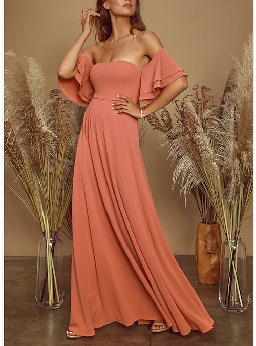 Corte A Trajes de gala Imperio Vestido Invitado a la boda Festivos