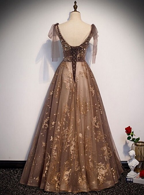 A-Line Luxurious Engagement Formal 