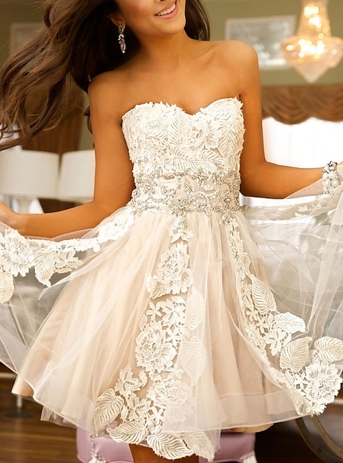 Вечернее короткое платье на свадьбу