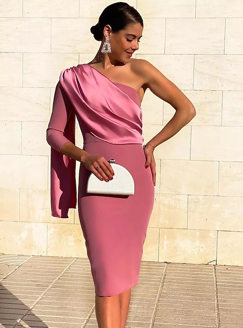 cerise wedding guest dress