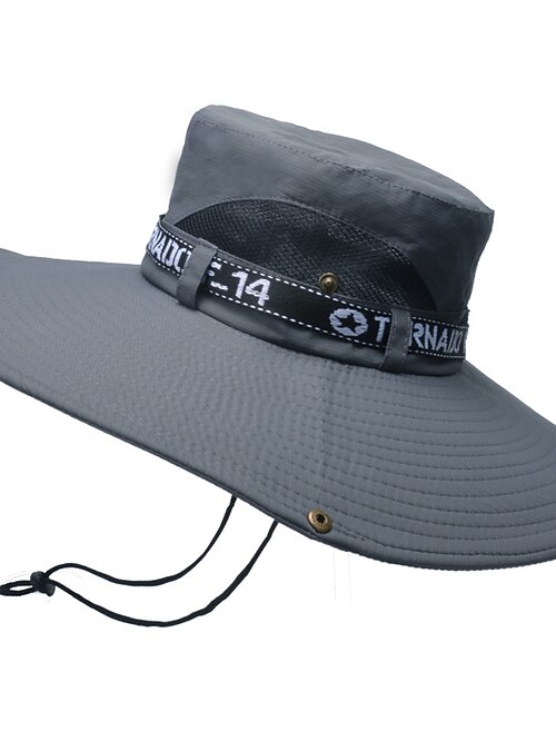 Men's Bucket Hat Sun Hat Fishing Hat Boonie hat Hiking Hat Black