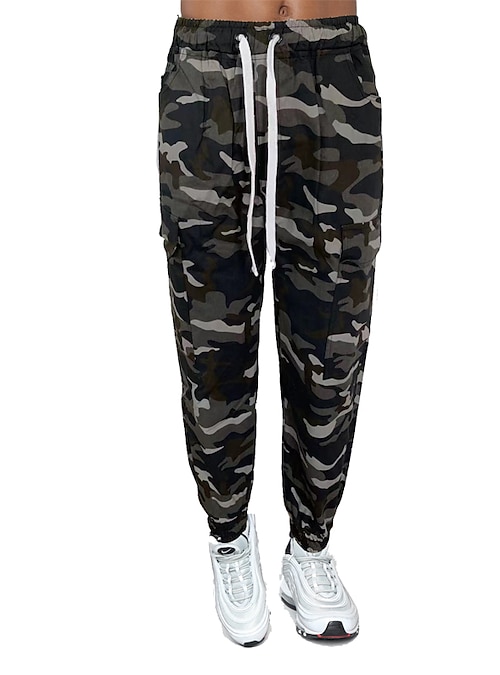 white and black army pants