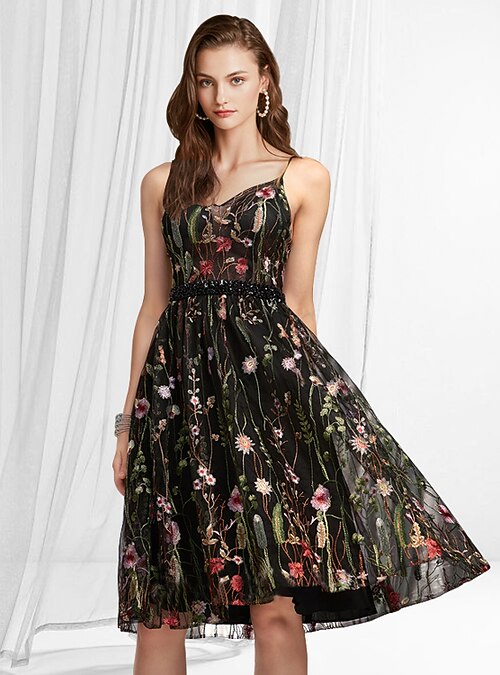knee length plus size graduation dress Amazon.com: Pinup Fashion Women Plus Size Dresses for Wedding Guest Black  Graduation Summer Wrap V Neck Casual Knee Length Ruffle A Line Dress :  Clothing, Shoes & Jewelry