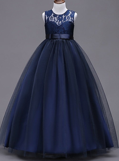 blue dress navy Sleeveless Linen ACADIA in Deep Options:Corsage birthday dress gold Zipper 9 Emerald green silk satin