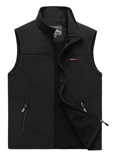 Men's Vest Gilet Fishing Vest Hiking Vest Sleeveless Vest Gilet Jacket  Outdoor Street Daily Going out Streetwear Sporty Fall Winter Pocket Full  Zip Polyester Windproof Warm Breathable Solid Color 2024 - $28.99