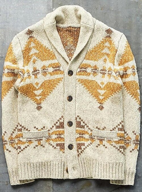 Sweater Cardigan Knit Knitted Abstract 