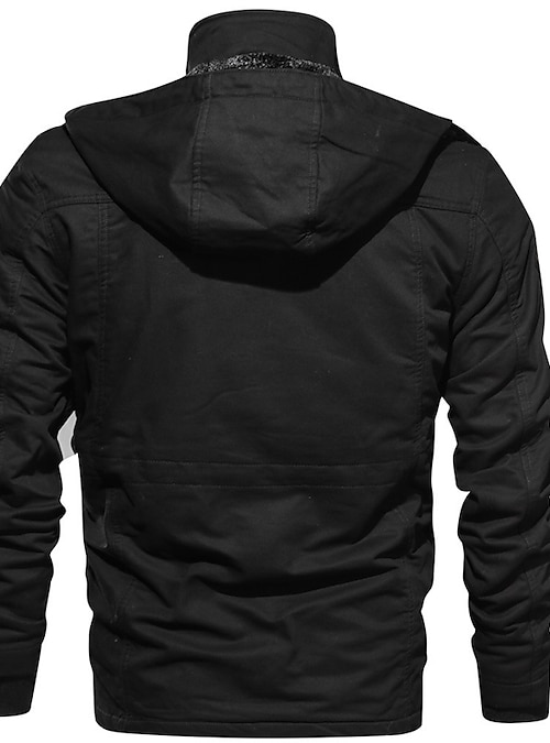 Winter Jacket Men's Zipper New Jacket Streetwear Windproof Fashion