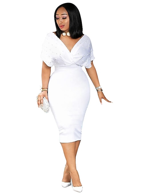 Women's Sheath Dress Knee Length Dress 