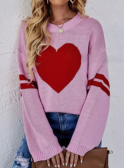 blushing heart sweater