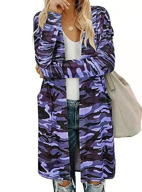 women's camouflage cardigans