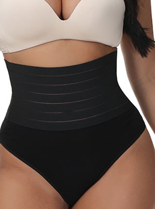 Corset Women's Control Panties Shapewears Office Running Gym Yoga Black  Cotton Sport Sexy Breathable Lace Up Tummy Control Push Up Basic Solid  Color All Seasons 2024 - $15.49