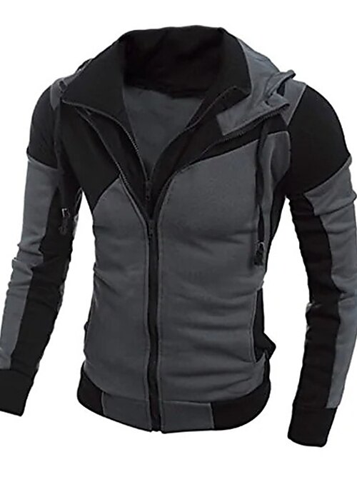 Warm Hooded Sweatshirt Coat Jacket 
