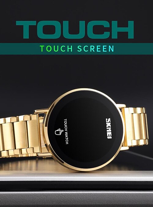 Reloj digital de moda para hombre, reloj inteligente con pantalla táctil  1550 para hombre, reloj inteligente para correr, compatible con resistente  al agua para hombre 2022 - US $22.04