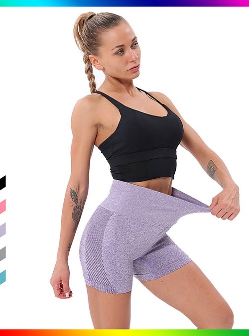 Womens Workout Biker Shorts Seamless High Waisted Tummy Control Slimming  Athletic Gym Yoga Pants - China Athletic Pants and High Waisted Tummy  Control Pants price