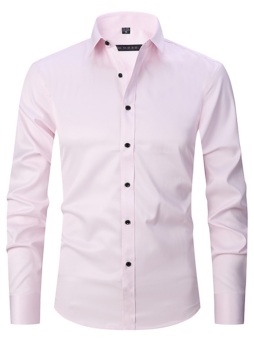 Per uomo Camicie Camicia non stirabile Camicia con colletto