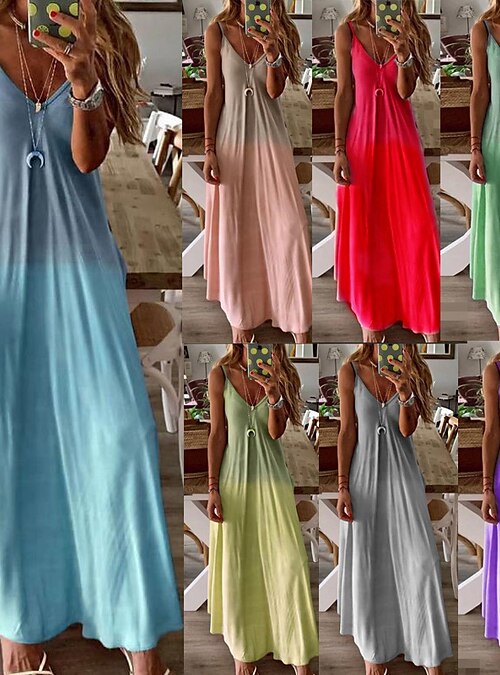 Summer Dresses for Women 2023, Womens Casual Loose Maxi Sundress