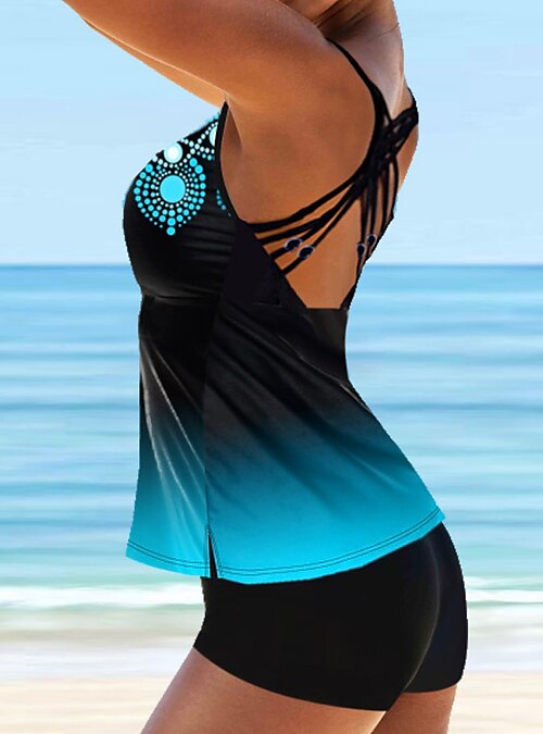 2023 Women's Swimwear Tankini 2 Piece large Size Swimsuit 2 Piece