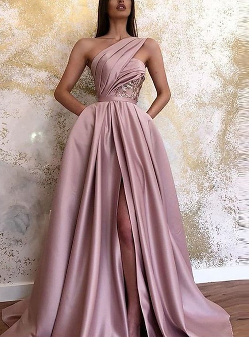 A-Line Evening Gown Celebrity Style Dress Formal Wedding Guest