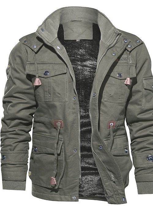 Winterjacke Cargo Jacke Khaki Herren Camel Active Jacke In Grün