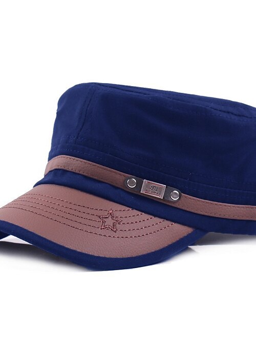 Gorra Militar Unisex 100% Algodón - Talla Única 55-61 Cm, Visera 7 Cm, Colores Beige, Negro, Oliva, Azul, Gris