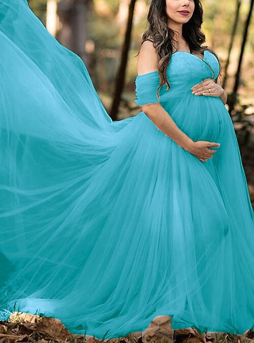 Chiffon baby shower on sale dress