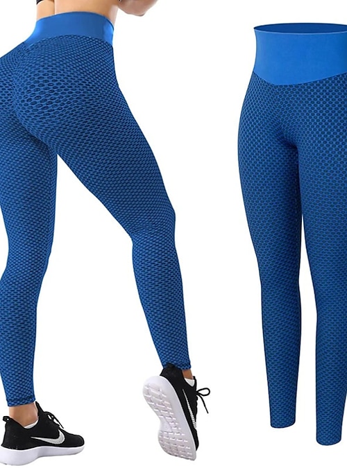 High Waisted Leggings for Women, Trendy TIK Tok Butt Lifting Stretch Yoga  Workout Pants Patchwork Pocket Skinny Tights 