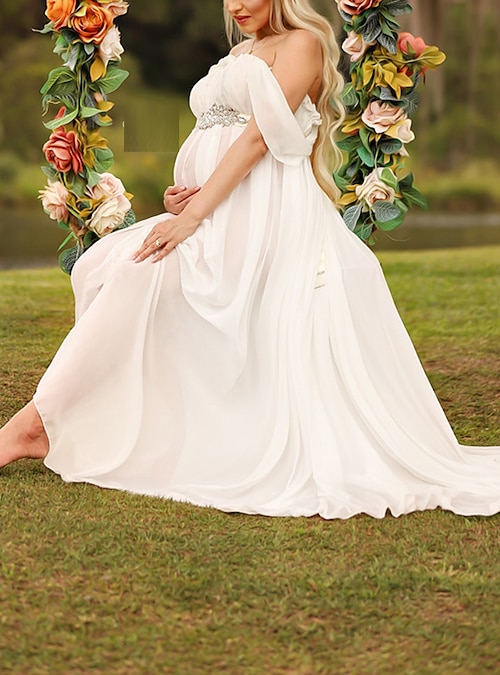 White Maternity Dress Maternity Gown Baby Shower Dress Pregnancy Photoshoot  Dress Boho Beach Maternity Dress Gender Reveal Dress - Etsy | Maternity  dresses photography, Maternity dresses, White maternity gown