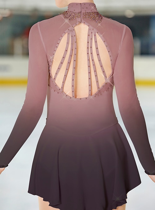 women's light pink ice skating dress Rhinestone Figure for Girls 100% Profits Go To Skating Charities Competition Ice Skating Dress Adult