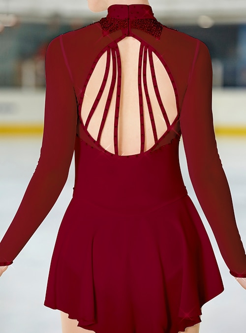 Robe de Patinage Artistique Femme Fille Patinage Robes Rose rouge Violet  Jaune Maille Spandex Haute élasticité Compétition Tenue de Patinage Fait à  la main Classique Patinage sur glace Patinage de 2024 ? $129.99