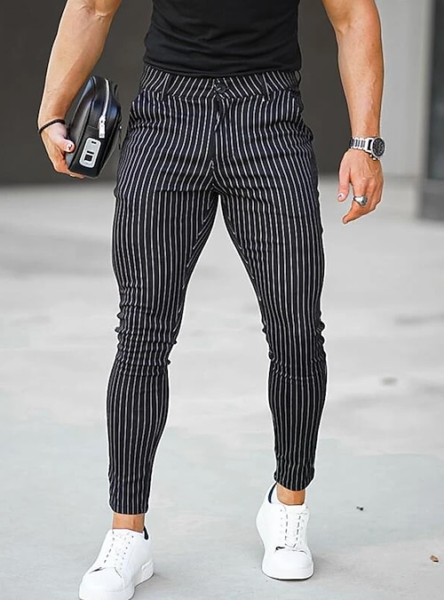 Limehaus | Men's Light Grey Slim Fit Suit Trousers | Suit Direct