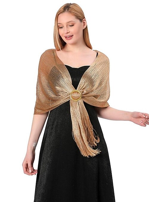 Women's Shrug Elegant Shrugs Vintage Style Solid Color Open Front Half  Sleeve Knit Formal Party Work Silver Light Pink Summer Spring 2026 - CHF24