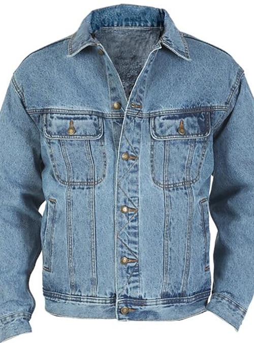 Wrangler Men's Rugged Wear Unlined Denim Jacket, Vintage Indigo, Small at  Amazon Men's Clothing store
