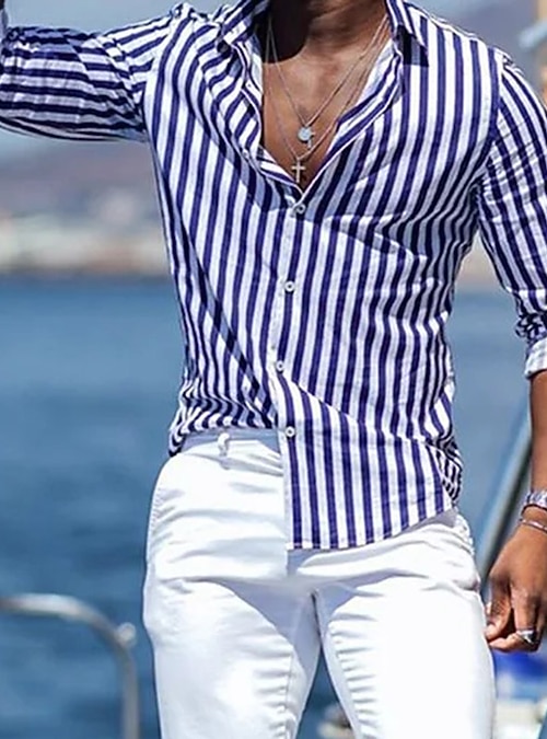 Camisa Hawaiana Outfit Camisa Rayas Blanco Y Negro Camisas De