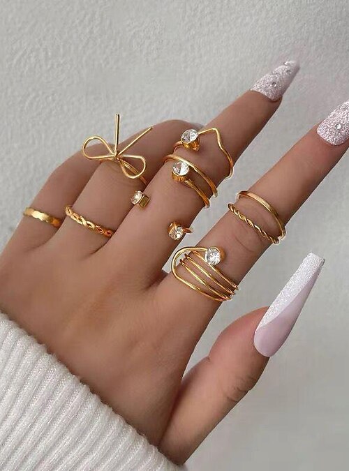 1 jeu Bague Anneaux Bagues pour Premi re Phalange For Femme