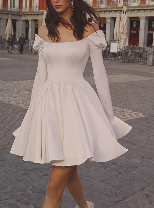 Vestido hombros caidos corto hotsell