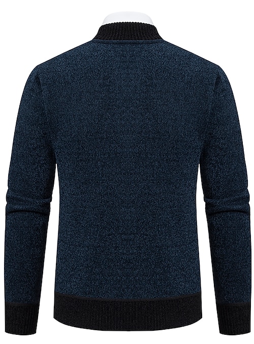 mens dress sweaters Three-Button Mock Neck Sweater for Tall Men in Grey Marl S / Semi Tall / Grey Marl main image 0
