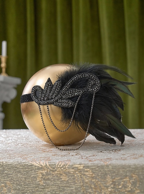 1920s Flapper Headband Feather Accessories Set for Women 4  display picture 1