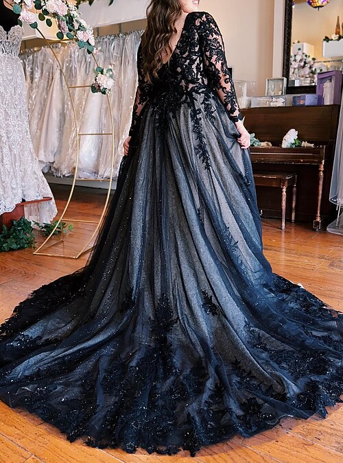 black dress for evening wedding reception LACIE Black Wedding Dress main image 0