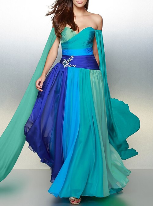 color block bridesmaid dresses Lady Black Tie - Sienna Form Color Block Midi Dress