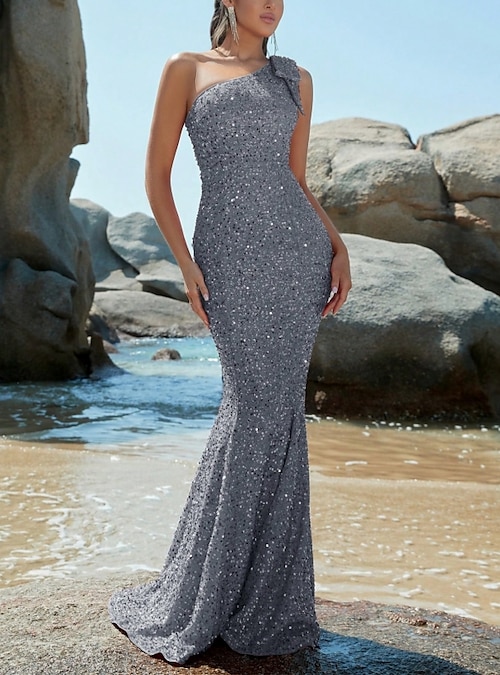Mermaid Elegant Sparkle & Shine Wedding Guest Formal Evening Dress