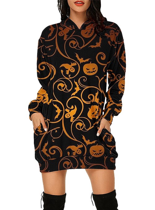 Halloween hoodie online dress