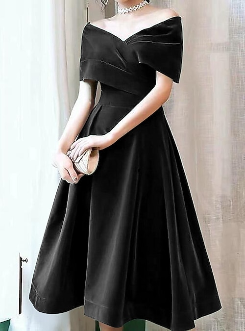 midi dress for evening wedding Satin Midi Wedding Dress With Square Neckline Vlada Midi 18 US (50 EU) / Ivory main image 0