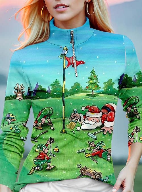 Womens Golf Apperal Autumn and Winter Golf Sweater Golf Clothes