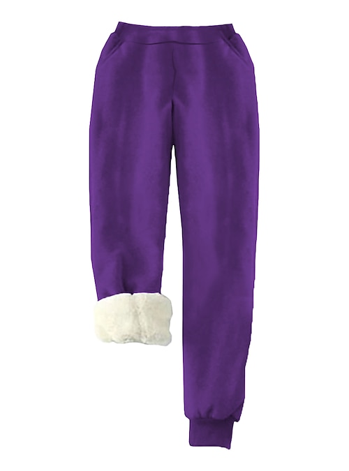 Women's Sweatpants Women's Solid Color Simple Fall and Winter