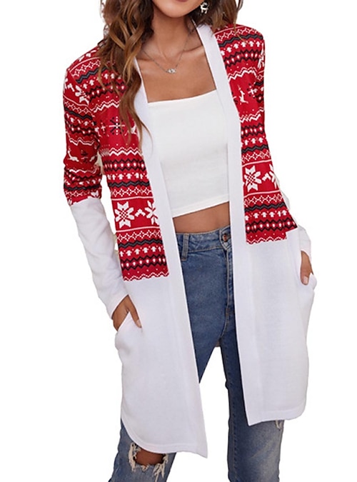 Ugly Christmas Cardigan for Women, Fashionable Fall and Winter